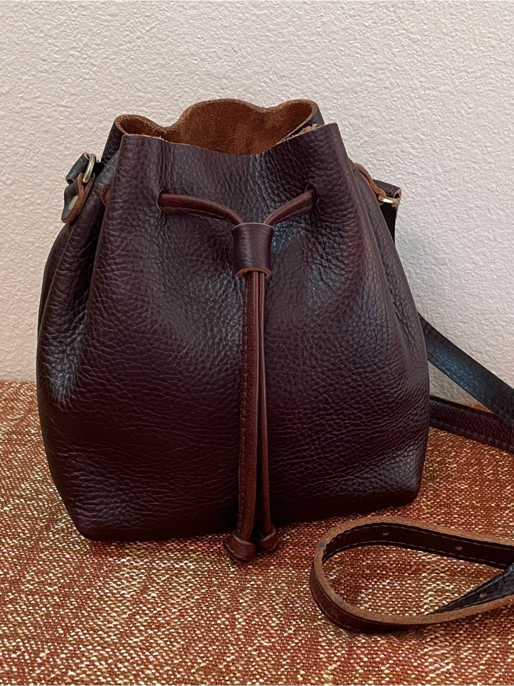 Portland Leather Bucket Bag